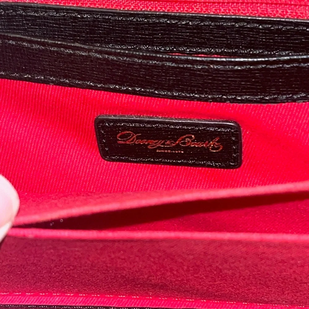 Dooney & Bourke Black and White Logo Wristlet - Picture 8 of 8